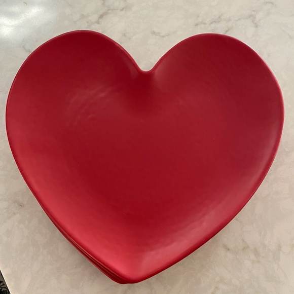 9.63" Valentine's Day Melamine Figural Heart Appetizer Plate Red - Threshold - Picture 11 of 14